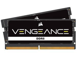 CORSAIR VENGEANCE 16GB 2x8GB DDR5 4800MHz SODIMM Unbuffered 40-40-40-77 Black PCB Std PMIC 1.1V