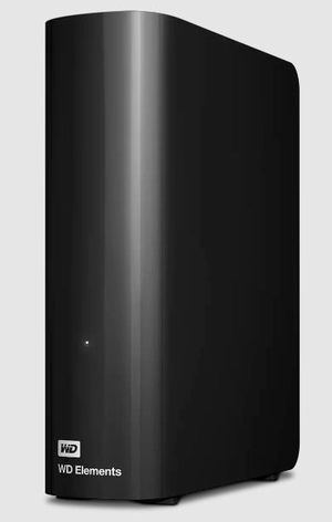 Western Digital Elements Desktop Hard Drive  External Hard Drive 20000 Gb  Black