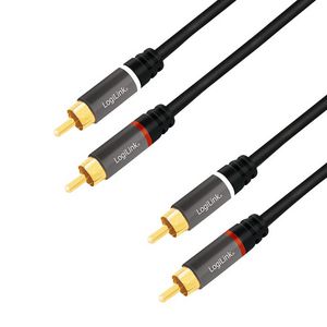 LogiLink CA1207 lydkabel 5 m 2 x RCA S