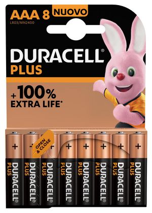 Duracell Plus 100 Aaa Single-Use  Battery Alkaline
