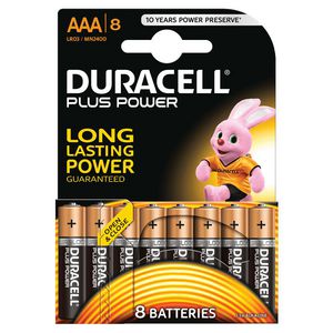 Plus Alkaline Batterie, Micro AAA LR03 1,5V, Extra Life (8 Stck, AAA (LR03))