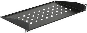 LANVIEW 1U 19inch D=250mm Rack Mount SHELF BLACK