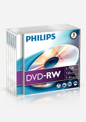 Philips DN4S4J05F - DVD-RW x 5 - 4.7 G