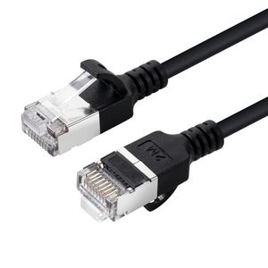 MicroConnect CAT6A U-FTP Slim, LSZH, 10m  Network Cable, Black