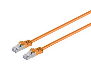 MicroConnect CAT7 S/FTP Network Cable  0,25m, Orange CAT7 S/FTP  Network Cable 0,25m, Orange ,AWG 26, CU