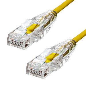 ProXtend Ultra Slim CAT6 U/UTP CU LSZH  Ethernet Cable Yellow 3m