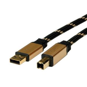 ROLINE GOLD USB 2.0 Kabel Typ A-B 4,5m