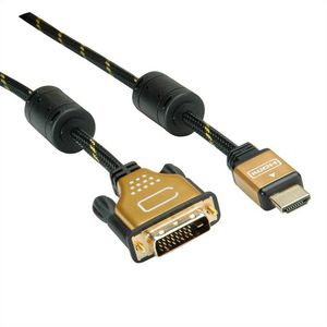 ROLINE GOLD Monitorkabel DVI (24+1) - HDMI, ST/ST, 3 m