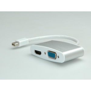 ROLINE 4K Mini DisplayPort - HDMI/VGA Adapterkabel MiniDP ST - HDMI/VGA BU Aktiv
