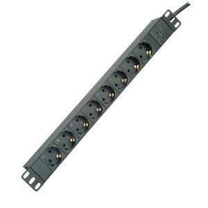 48,26cm 19Zoll Steckdosenleiste 8fach C14-Stecker schwarz 2m