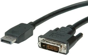VALUE DisplayPort Kabel DP ST - DVI-D ST, schwarz, 1,5 m