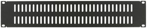 Lanview 2U 19" SCREW TYPE, VENTED  BLANK PANEL BLACK