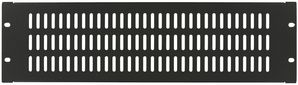 Lanview 3U 19" SCREW TYPE, VENTED  BLANK PANEL BLACK