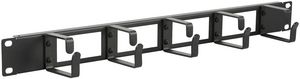LANVIEW 1U 19inchCABLE ORGANIZER PANEL with Cable ENTRY HOLE
