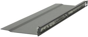 Lanview 1/2U 19" L BENT, BRUSHED  CABLE ORGANIZER PANEL BLACK