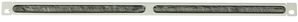 Lanview 1/2U 19" L BENT, BRUSHED  CABLE ORGANIZER PANEL WHITE