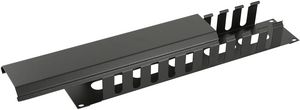 Lanview 2U 19" SLIDING COVER CABLE  MANAGEMENT PANEL BLACK