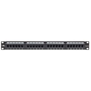 Lanview PATCHPANEL 1U CAT5e  UNSHIELDED 24 PORTS - BLACK -  KRON
