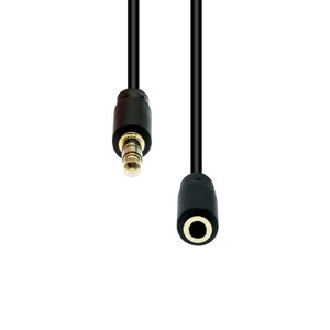 ProXtend 3-Pin Slim Extension Cable  Black 10M
