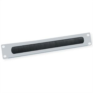 VALUE 19-Zoll-Kabeldurchfhrung 2 HE mit Brstendichtung, grau