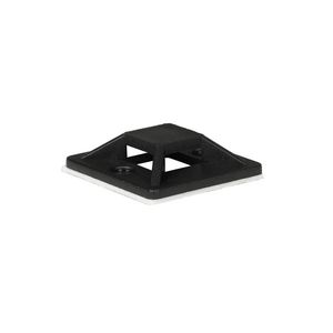 Lanview Self-adhesive Zip Tie Mounts,  25mm x 25mm, 50pcs, Black