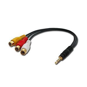 Lindy 35539 composite videokabel 0,25