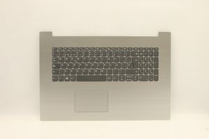 Lenovo UpperCaseASM W/KB NFP L81DK PLATINUM GREY SPANISH KB  W/TOUCH PAD+TP FFC+KB BRACKET W/MYLAR+SPEAKER+HDD FFC