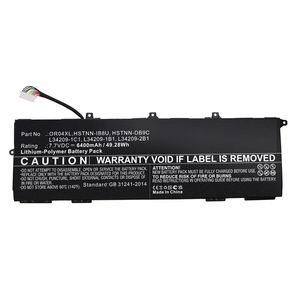 CoreParts Laptop Battery for HP 50.16Wh  7.6V 6600mAh 52Wh Li-Polymer  7.7V 6700mAh, Black for EliteBook X360 830 G6