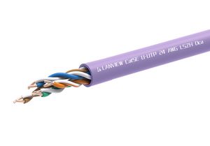 Lanview CAT5e U-UTP Network Cable  LSZH, Dca, 0.49mm Wire -  Purple, 305m