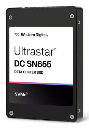 2,5" WD Ultrastar DC SN655 WUS5EA138ESP7E3 - SSD - 3.84 TB - intern - U.3 PCIe 4.0 (NVMe)