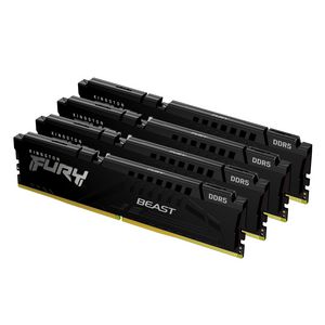 KINGSTON FURY Beast 64GB 6000MT/s DDR5 CL40 DIMM Kit of 4 Black XMP