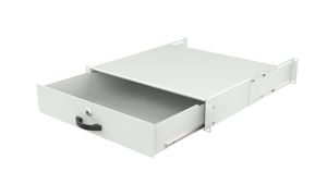 Lanview 2U 19" KEYBOARD, GENERAL USE,  LOCKABLE DRAWER MODULE WHITE