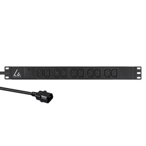 Lanview 19?? 10-way c13 outlets with  2-meter 3G1.5mm2 cable with  C14 plug, with surge protection
