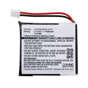 CoreParts Battery 4.07Wh Li-Pol 3.7V  1100mAh Black for GPS,  Navigator 4.07Wh Li-Pol 3.7V 1100mAh Black for Coyote GPS, Navigator Plus, S