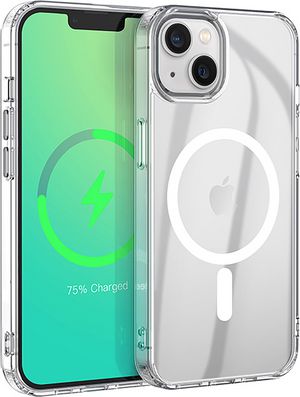 eSTUFF INFINITE (GRS) OSLO iPhone 15  Clear Magnetic Cover.  Material:  65% (GRS) recycled PC and 21% (GRS) recycled TPU