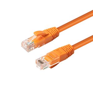 MicroConnect U/UTP CAT6 1M Orange LSZH Unshielded Network Cable,  LSZH, 4x2xAWG 24 CU