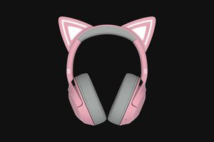 Razer Kraken Kitty V2 BT Trådløs Høretelefoner Grå Pink