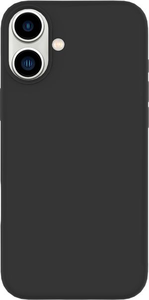 eSTUFF INFINITE (GRS) RIGA iPhone 16  Plus Black Cover. Material:  Material: 51% GRS polycarbonate and 42% recycled recycled silicone