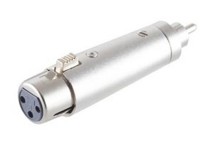 MicroConnect XLR Adaptor 3 pin XLR - RCA F-M