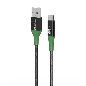 MicroConnect Smart Charge USB-A to USB-C  Cable 2m Black/Green Smart  Charge USB-A to USB-C Cable 2m Black/Green