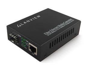 Lanview 10/100/1000Base-T RJ45 to  1000Base-X SFP Unmanaged  Media Converter 80 Km