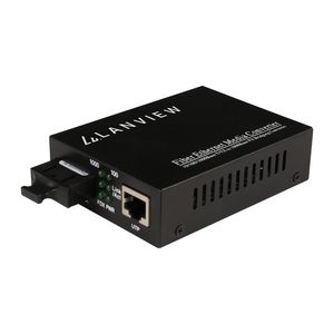Lanview 10/100/1000Base-T RJ45 to  1000Base-X SC Unmanaged Media  Converter 80Km