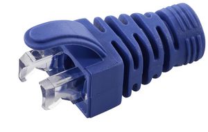 MicroConnect Strain Relief Boot Cat5e,  Cat6, Cat6A cables upto 6.5MM  Blue, 100pcs