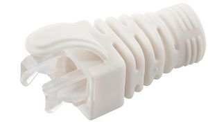 MicroConnect Strain Relief Boot Cat5e,  Cat6, Cat6A cables upto 6.5MM  White, 100pcs