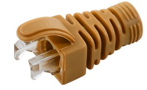 MicroConnect Strain Relief Boot Cat5e,  Cat6, Cat6A cables upto 6.5MM  Orange, 100pcs