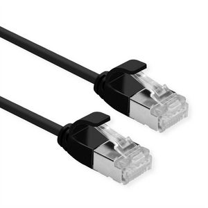 Roline U/FTP DATACENTER PATCHKABEL  KAT6A/CLASS EA, LSZH, SLIM,  SORT, 5,0M