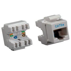 Kat.5e Class D Keystone RJ-45 ungeschirmt lichtgrau