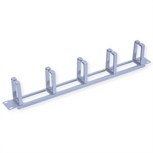 VALUE 19-Zoll-Frontplatte, 5 Kabelsen Typ C, Kabeldurchfhrung, grau