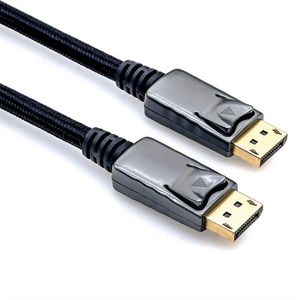 ROLINE DisplayPort Kabel, DP-DP, v1.2, ST - ST, schwarz-metallic, 3 m