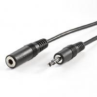 VALUE 3,5mm Verlngerungskabel ST / BU, schwarz, 5 m